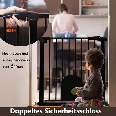 YRHome Türschutzgitter ohne Bohren Treppengitter Treppenschutzgitter für Kinder Baby Türgitter mit S