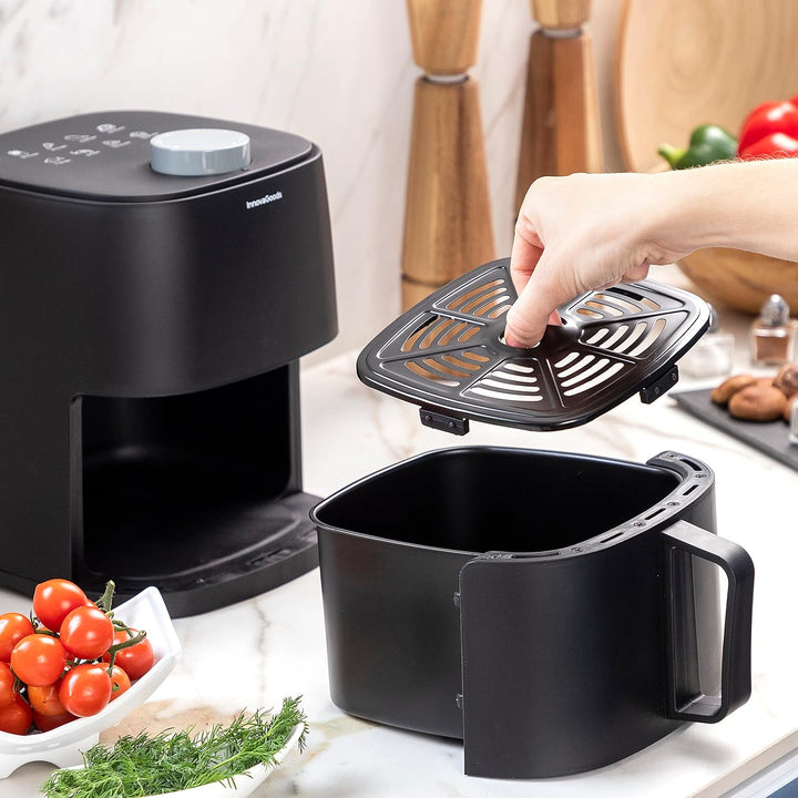 InnovaGoods - Luftfritteuse ohne Öl Fryinn Lite 2000, Schnelle 360º Heissluftzirkulation, Energieeff