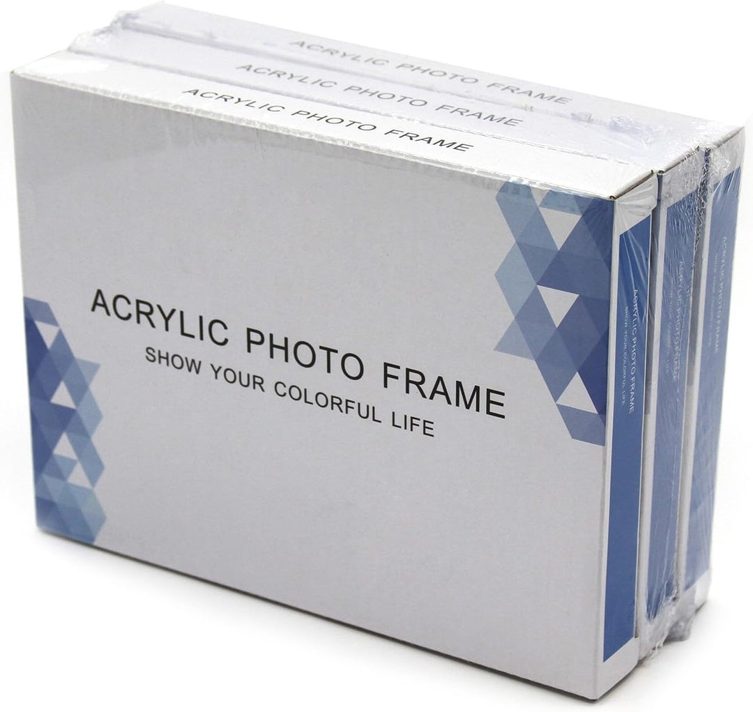 Boxalls Bilderrahmen 13 x 18 cm(5 x 7 inch)-3er Set, Acryl Magnetischer Fotorahmen, Doppelseitiges R