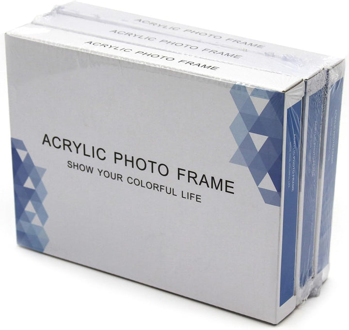 Boxalls Bilderrahmen 15 x 20 cm(6 x 8 inch)-3er Set, Acryl Magnetischer Fotorahmen, Doppelseitiges R