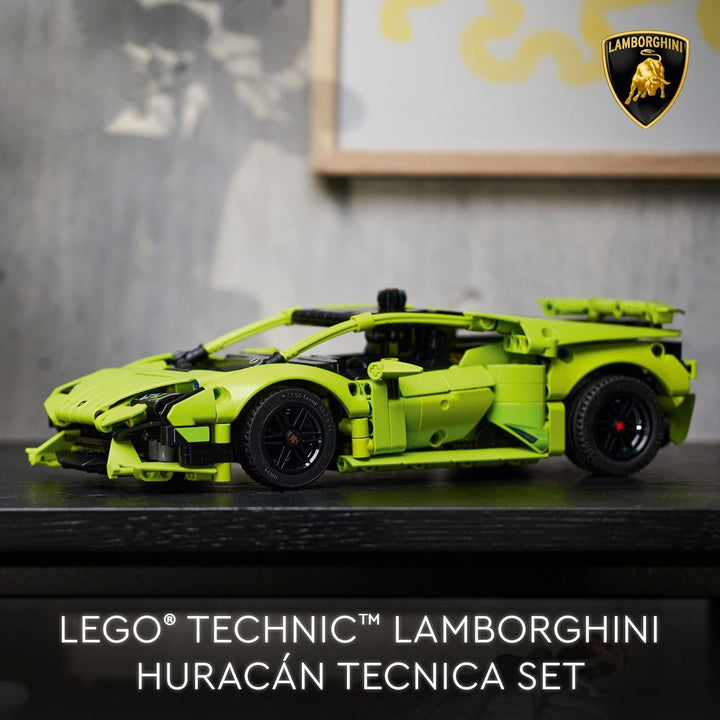 LEGO Technic 42161 Lamborghini Huracán Tecnica Advanced Sportwagen Bauset für Kinder ab 9 Jahren, di