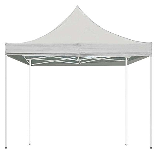 PEREL - GZB5PRO Professioneler Gartenpavillion, 3 m Breite x 3 m Länge, Weiss 166272