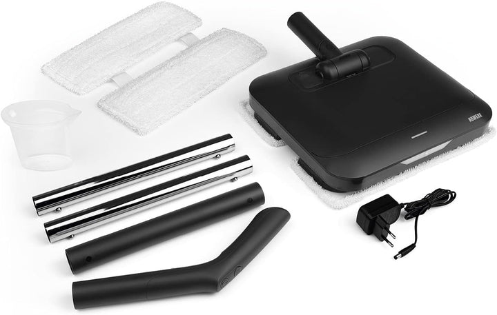 N8WERK Bodenwischer mit Vibrationsfunktion in der Midnight Black Edition | LED-Beleuchtung & 2 Mikro