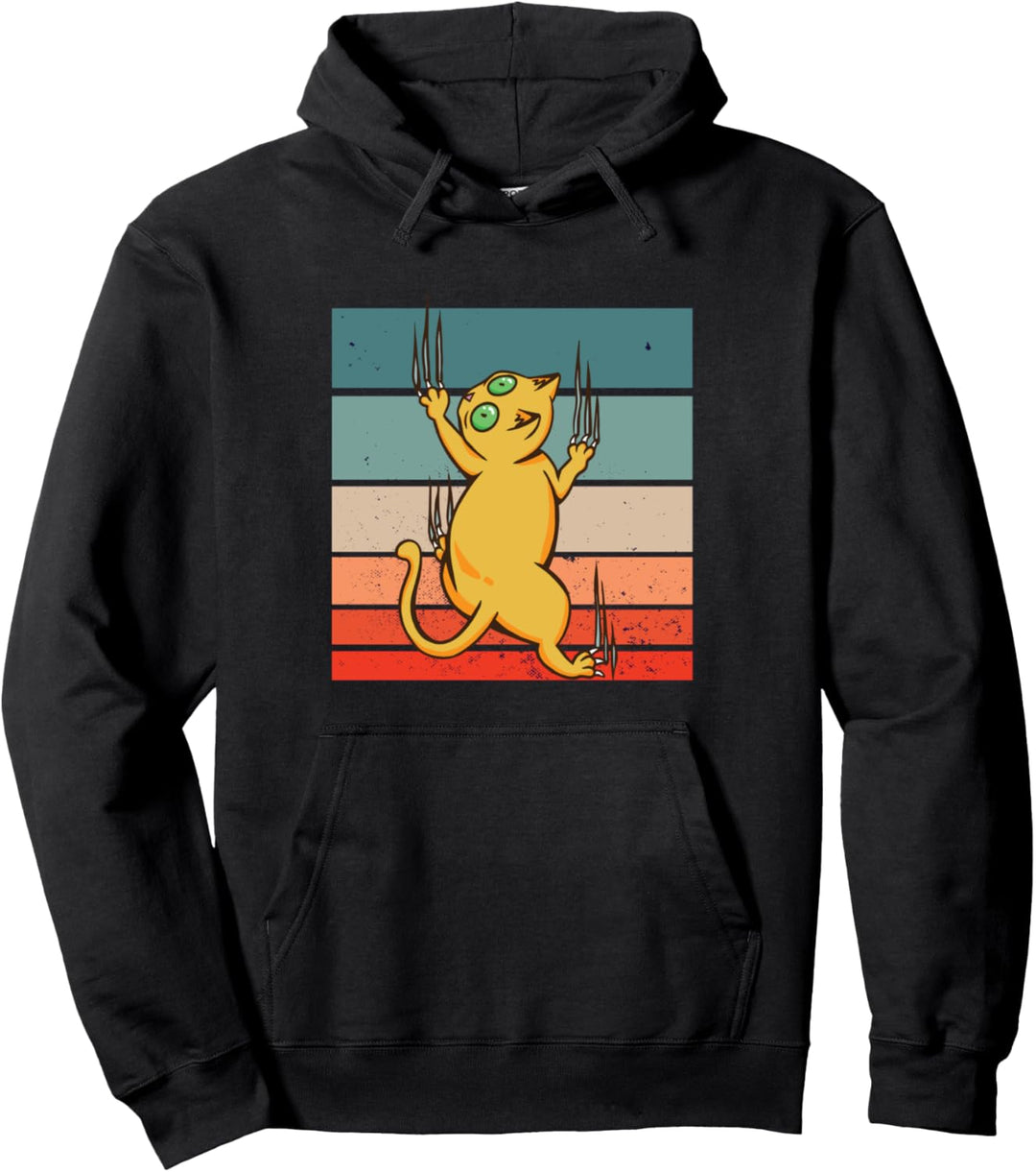 Katze kratzt Pullover Hoodie