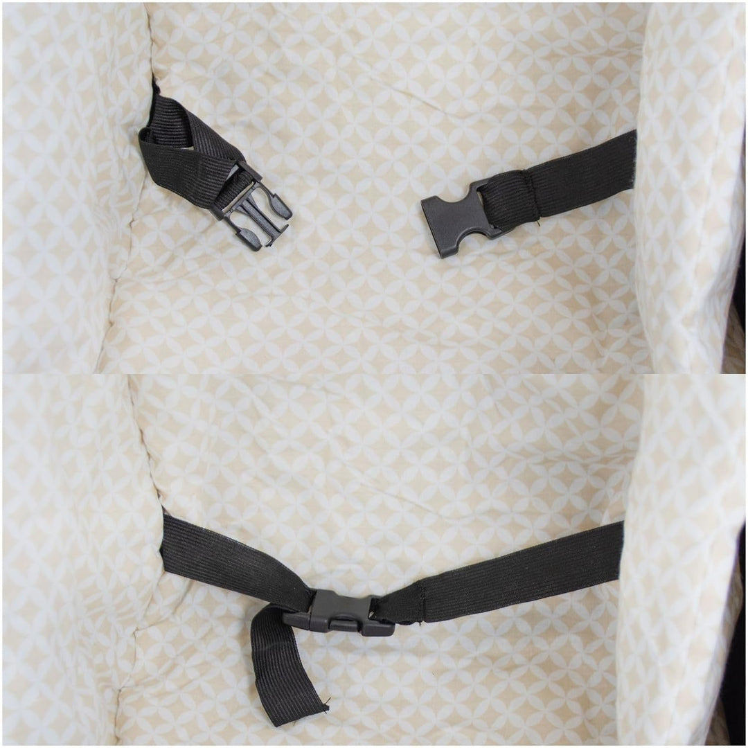 Babyschaukel Kleinkindschaukel Babyliegeschaukel Stoffschaukel Babywippe Wiege (Muster: silberfarben