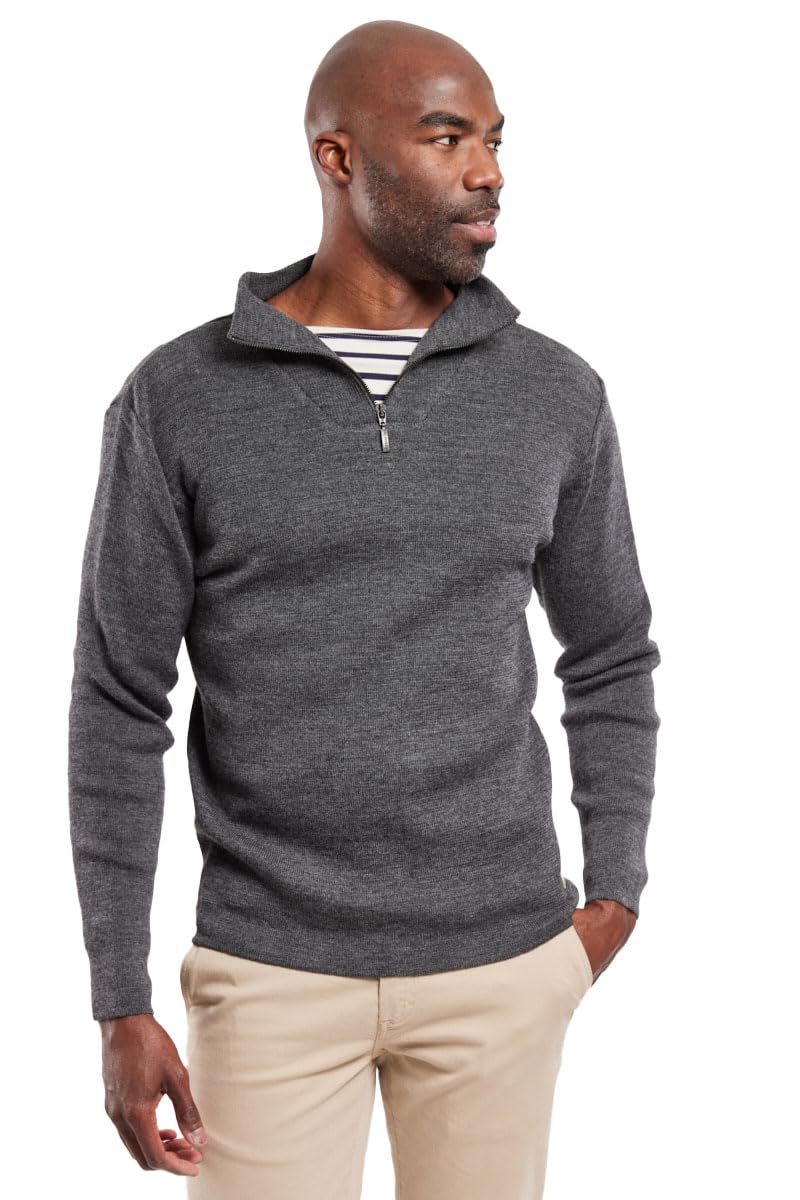 Armor Lux Herren Pullover S Grau (Gris Chiné 150), S Grau (Gris Chiné 150)