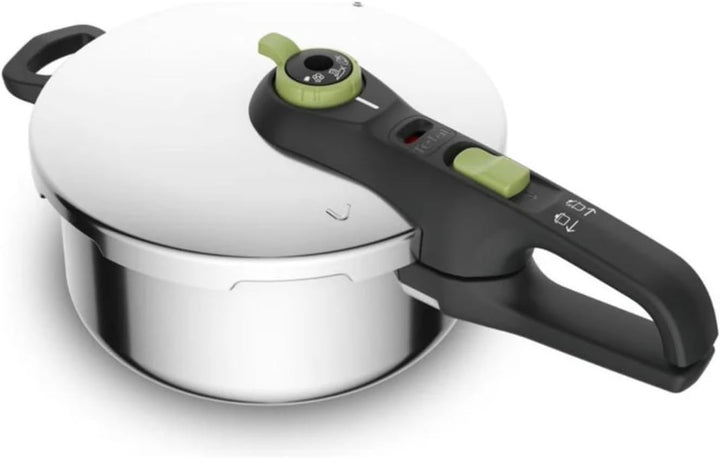 Tefal P2580400 Secure Trendy Schnellkochtopf 4 L | 2-Stufen-Garregler: Intensivstufe 117°C, Schonstu
