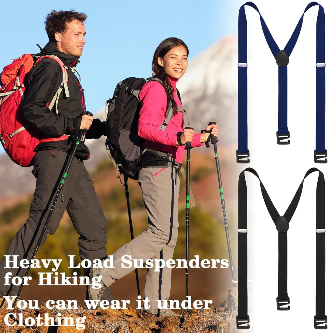 2 versteckte Hosenträger für Herren, Wanderunterwäsche, Hosenträger für den Winter, Outdoor, Wandern