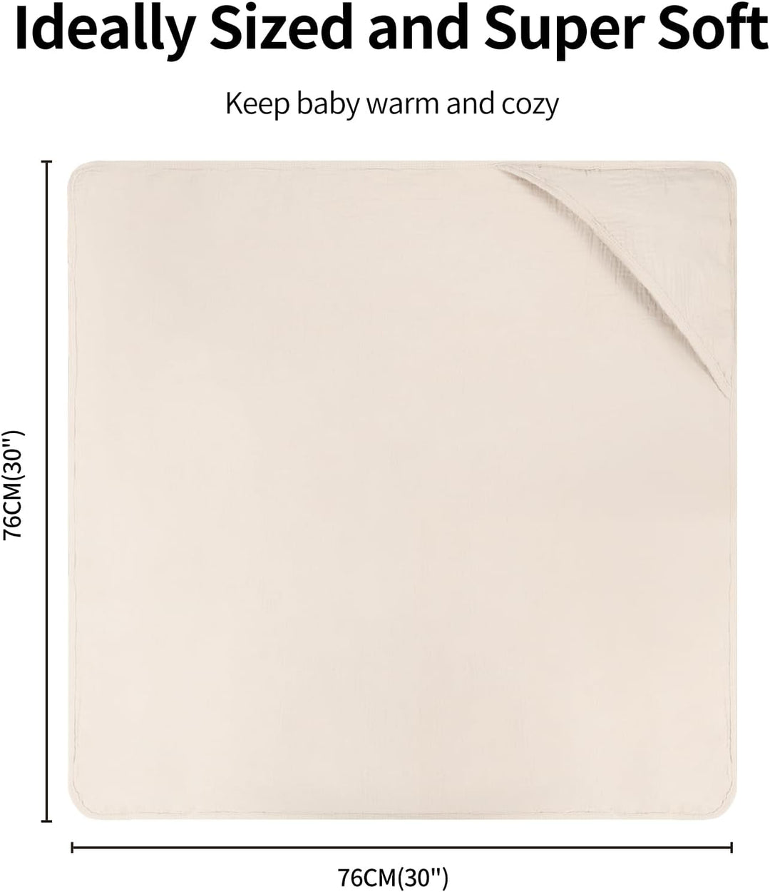 Kapuzenhandtuch Baby 2er-Pack, Musselin Baumwolle Baby Handtuch Kapuze, Ultraweiche und Saugfähige B