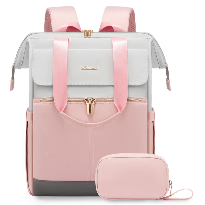LOVEVOOK Laptop Schulrucksack Teenager, Damen Rucksack Modern, Schultasche Backpack Women Elegant Ta