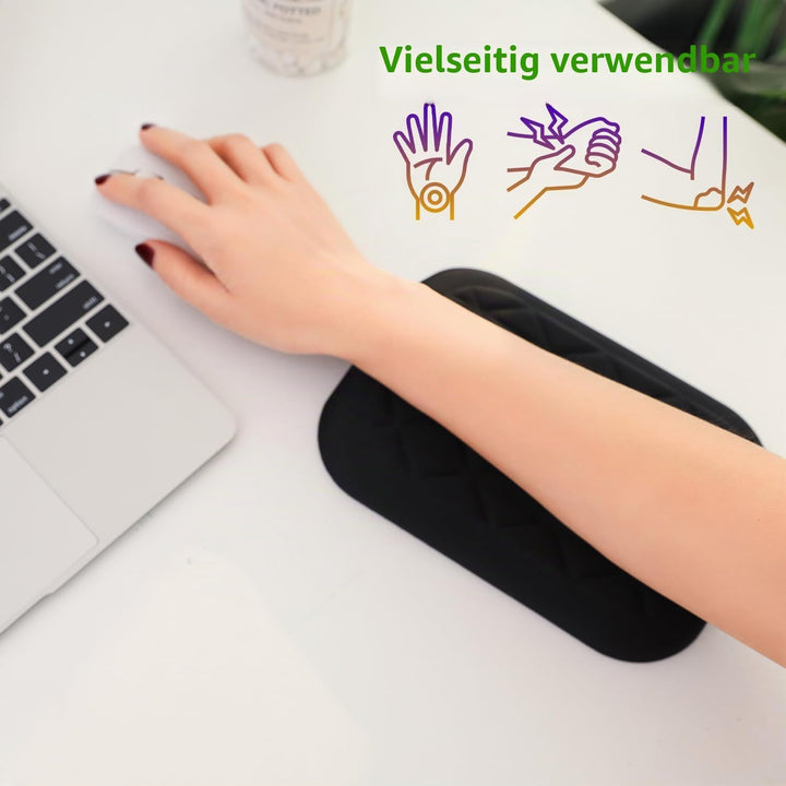 LargeLeaf Ergonomische Handgelenk- und Ellenbogenauflage für den Schreibtisch mit Memory-Schaum und