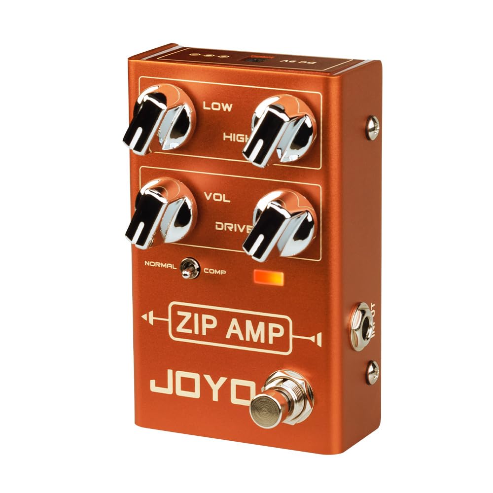 JOYO Overdrive Pedal R Series OD Pedal Rock Kompression Tone mit Gain COMP für E-Gitarren-Effekt (ZI