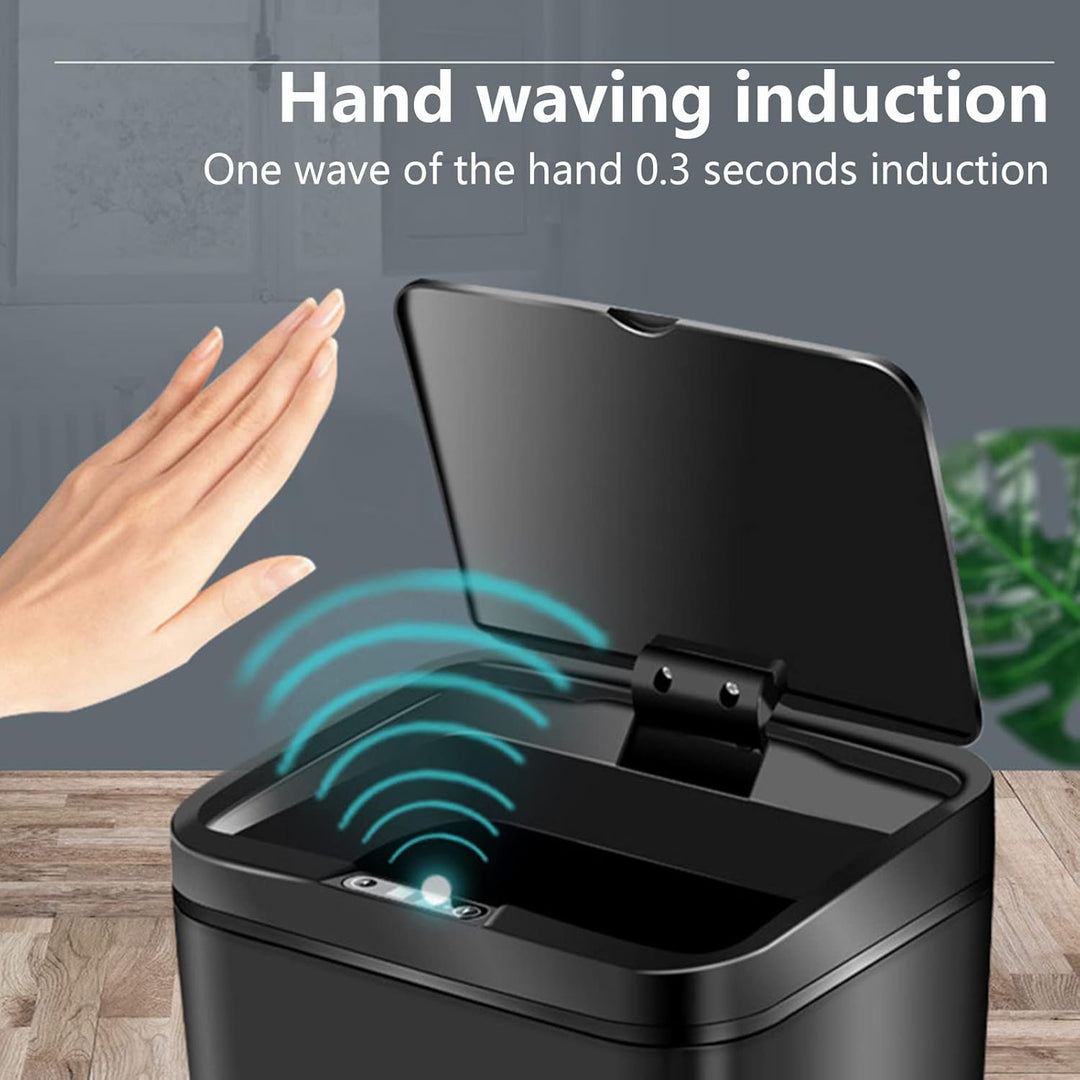 WMLBK Automatic Mülleimer 12 Liter Bewegungssensor-Mülleimer Mülleimer Automatisch mit Deckel Berühr