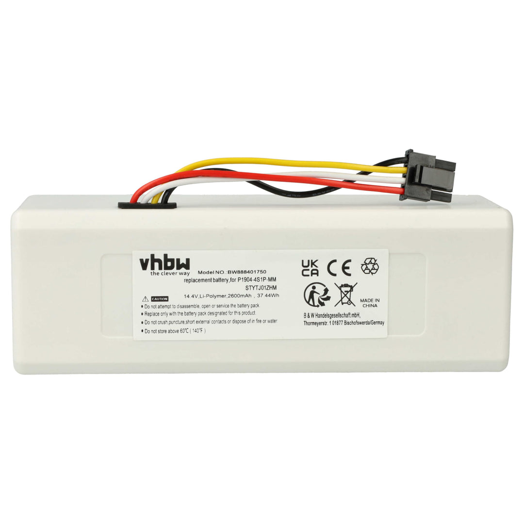 vhbw Akku kompatibel mit Xiaomi Roborock S7 MaxV, S7 Pro Ultra, S7 Max V Plus, S7 MaxV Ultra Saugrob