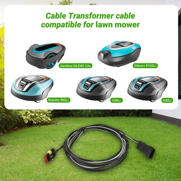 Shentec 3M,Ladekabel für Transformator Stromversorgung und Ladestation kompatibel mit Husqvarna Auto