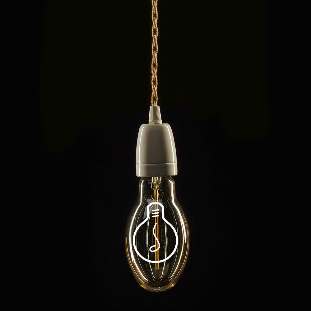 Amarcords - Textilkabel für Lampen GOLD, geflochten, Seide, 5 Meter, mit 2 Leiter 2x0,75 - Stoffkabe