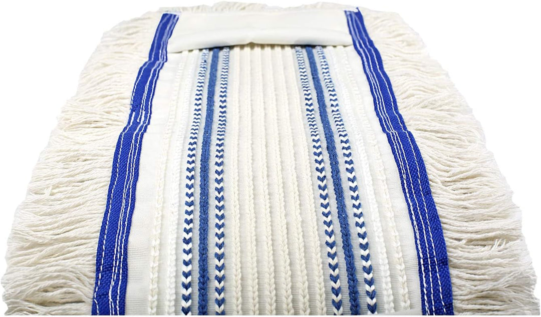 Baumwoll Wischmopp 50 cm mit Mikrofaser Ersatz für Mop Klapphalter - Wischmoppbezug , für Versiegelu