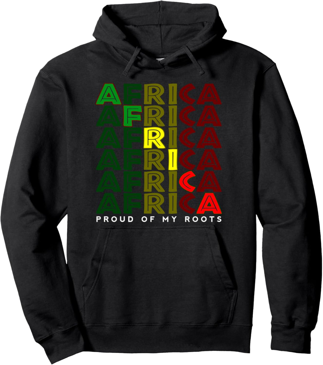 Black History Month Proud African American Pride Women Men Pullover Hoodie