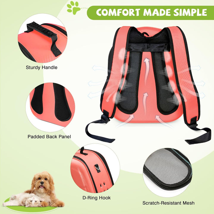 ALLSOPETS Katzenträger-Rucksack Bubble Hunderucksackträger Faltbares Haustier Rucksack für Katzen We