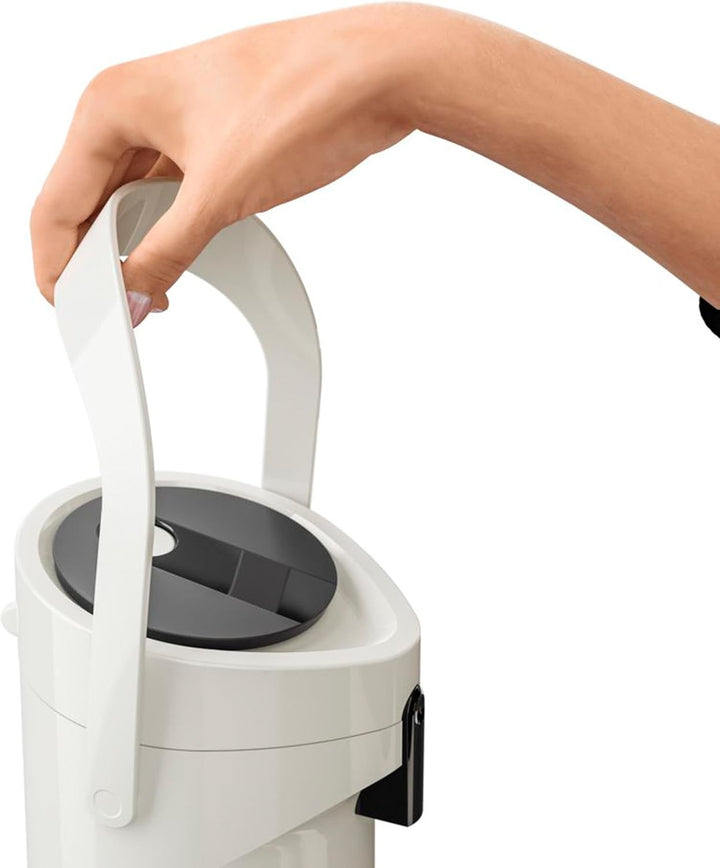 Tefal K3140214 Pumpthermoskanne, Kunststoff, Weiss, Weiss