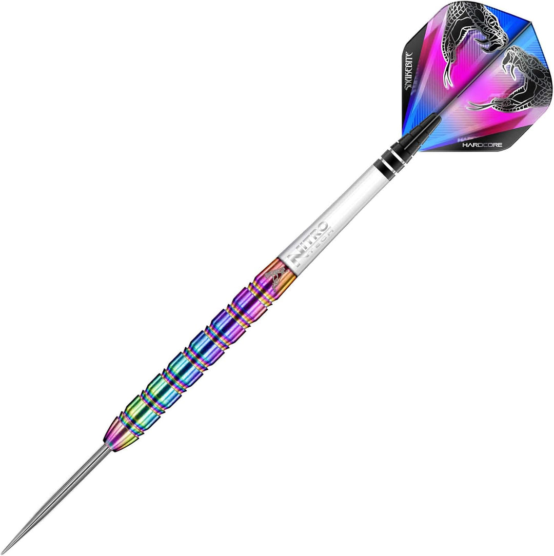 RED DRAGON Peter Wright Snakebite 1 Professional Darts Wolfram Dartset mit Flüge und Shafts 24G 1, 2