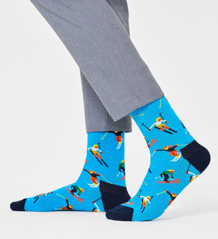 Happy Socks Weihnachtssocken – Feiertags-Baumwollsocken in lustigen Geschenkboxen – Schneemann- und