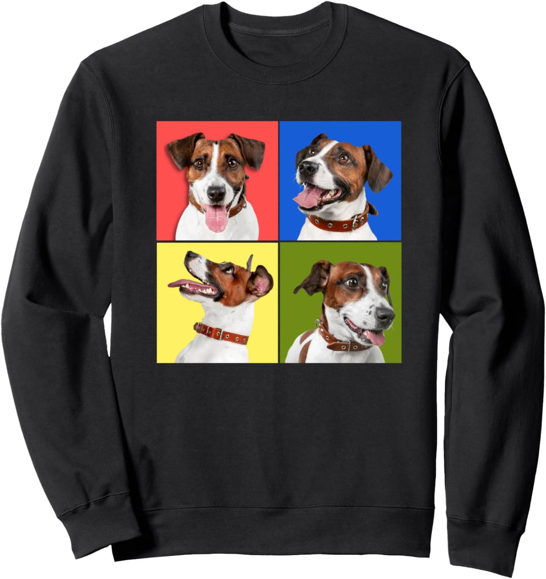 Jack Russel Pop Art Aesthetische Art Fotografie Sweatshirt