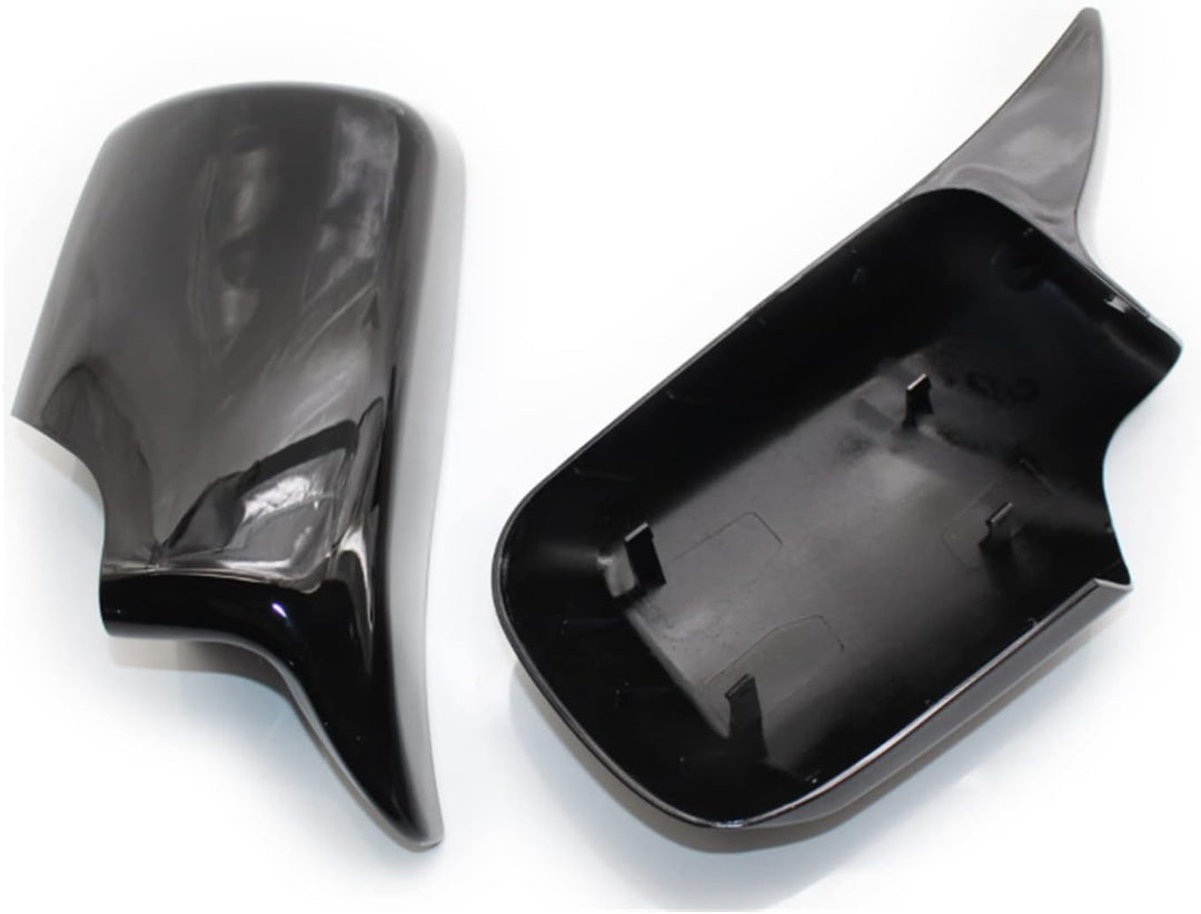 Viviance 1-Paar ABS Material Rückspiegel Fall Spiegel Abdeckung Kappe Shell kompatibel mit BMW E46 3