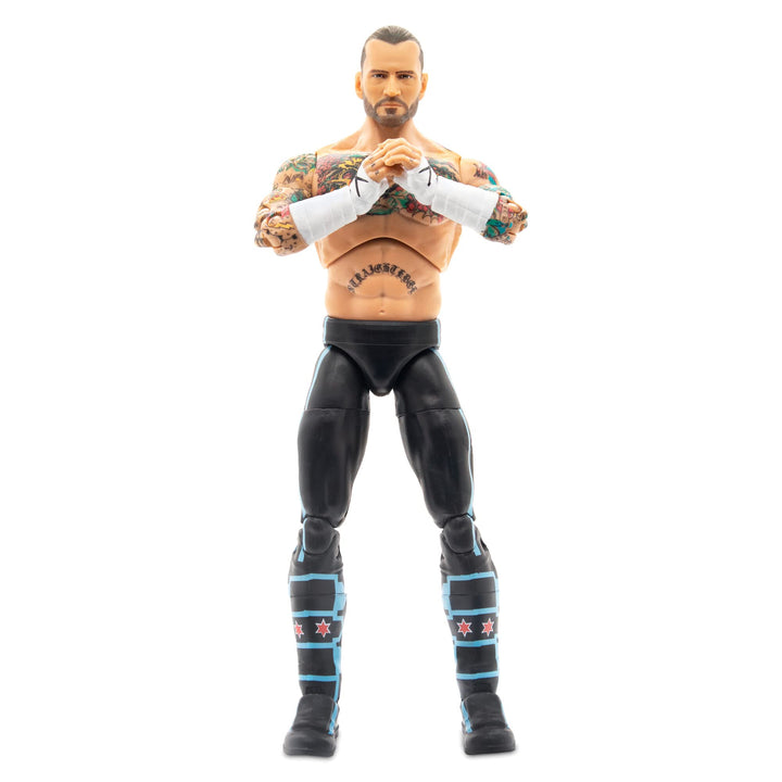 AEW All Elite Wrestling Unmatched Series 4 cm Punk - 6-Inch cm Punk Figure with Accessories Modern,