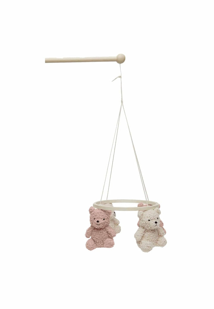 Jollein Mobile - Teddy Bear - Wild Rose/Naturel - Für Mädchen und Jungen - Für Babybett und Kinderbe