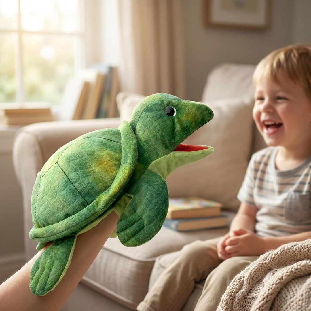 Meerestier-Handpuppen für Kinder, Kleinkinder umfassen Haie, Wale usw. mit beweglichen offenen Münde