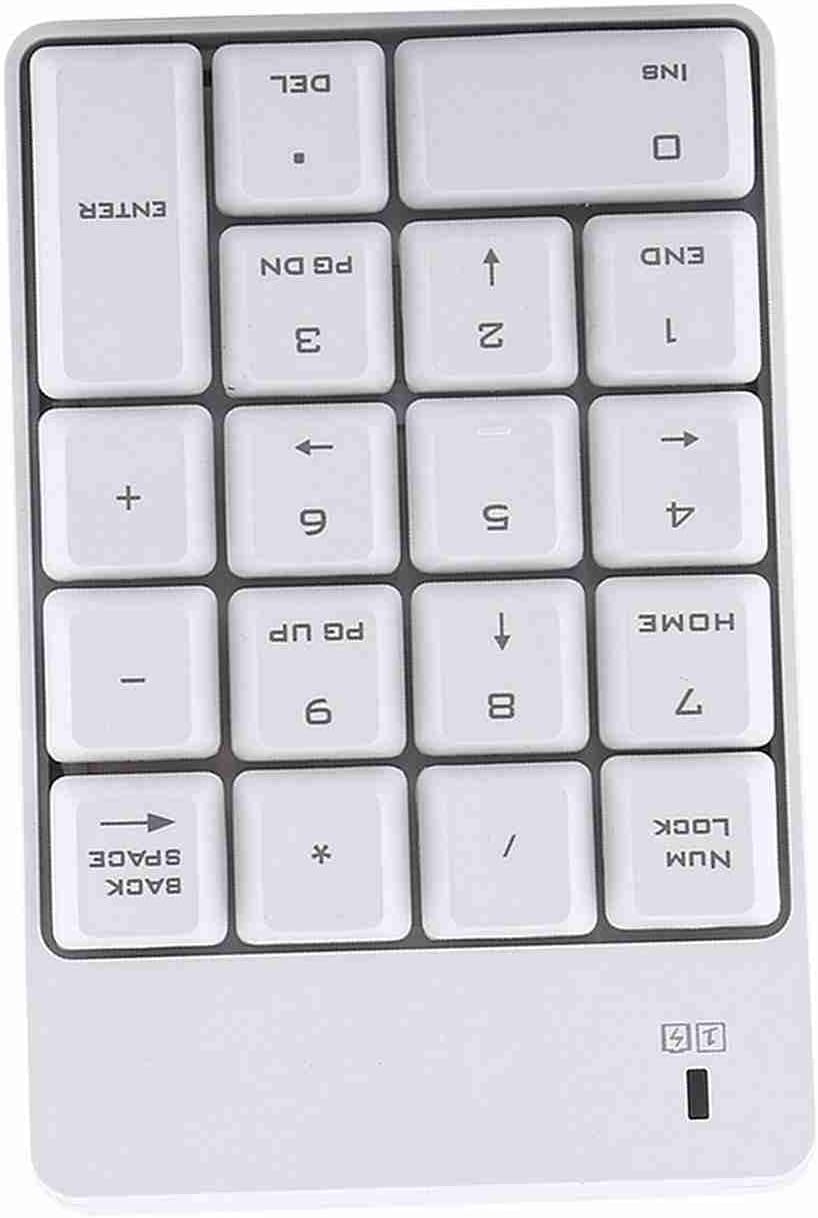 Wireless USB Numpad, 2,4 GHz -Nummer Tastatur -Kompakt -Design für Notebook -Benutzer, Kompatibel mi