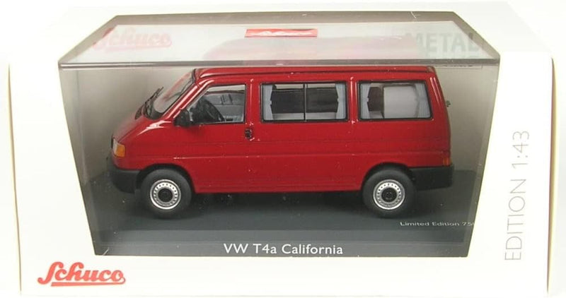 Schuco 450275700 VW T4a California rot 1:43, Mehrfarbig