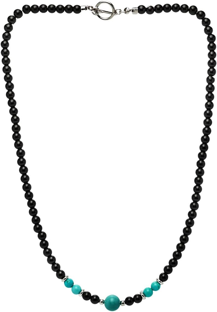 Handgemachte Herren Tigerauge Onyx Perlenkette Kette Natürliche Edelsteine Heilung Kristallschmuck (