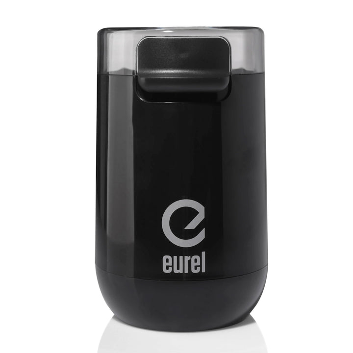 EUREL KMA Schwarz Kaffeemühle | Beste Mahlergebnisse I Mahlgrad variabel I Edelstahl Mahlbehälter un