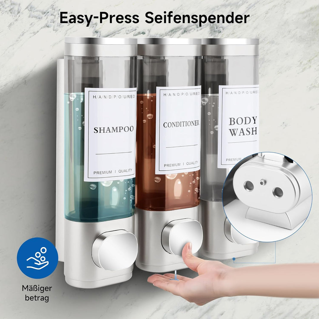 Seifenspender Wandbefestigung Dispenser Wandmontage Flüssigseifenspender Handseifenspender Badezimme