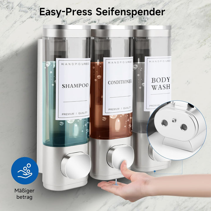 Seifenspender Wandbefestigung Dispenser Wandmontage Flüssigseifenspender Handseifenspender Badezimme