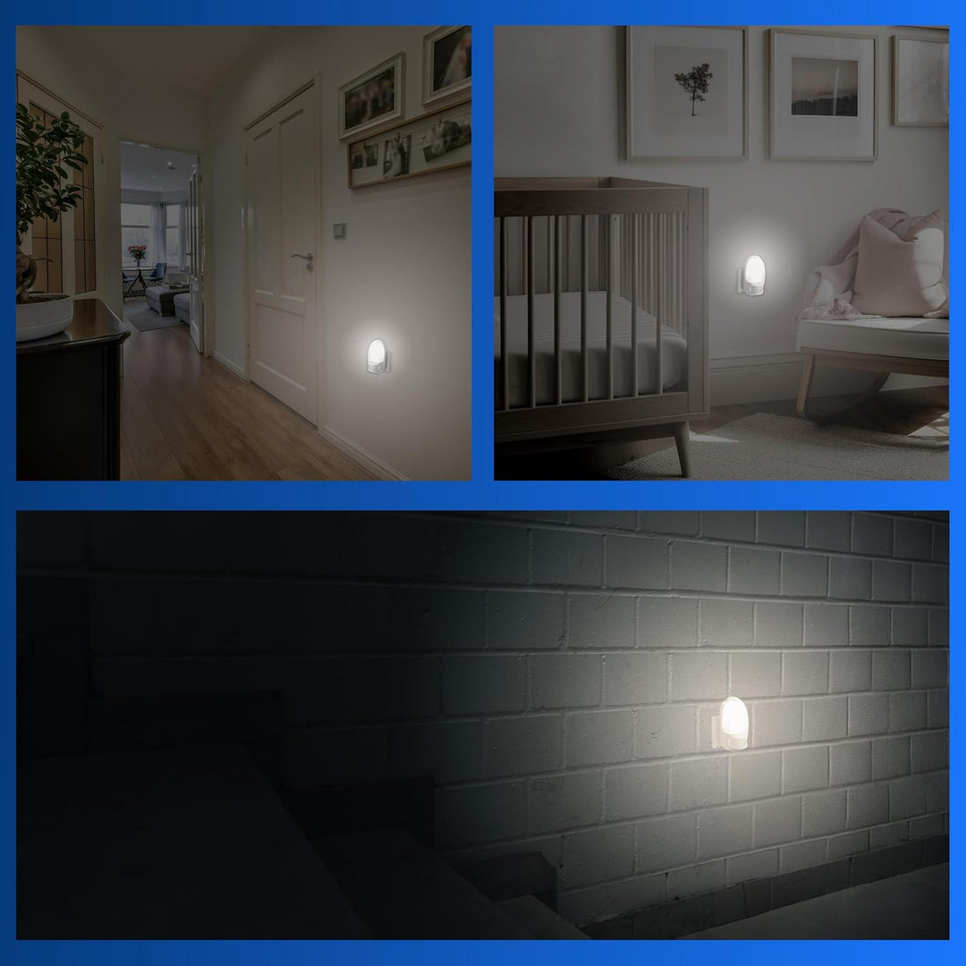 REV Nachtlicht - Steckdosenlampe mit Bewegungsmelder, Erfassungsbereich 110° bis zu 5m, LED Nachtlic