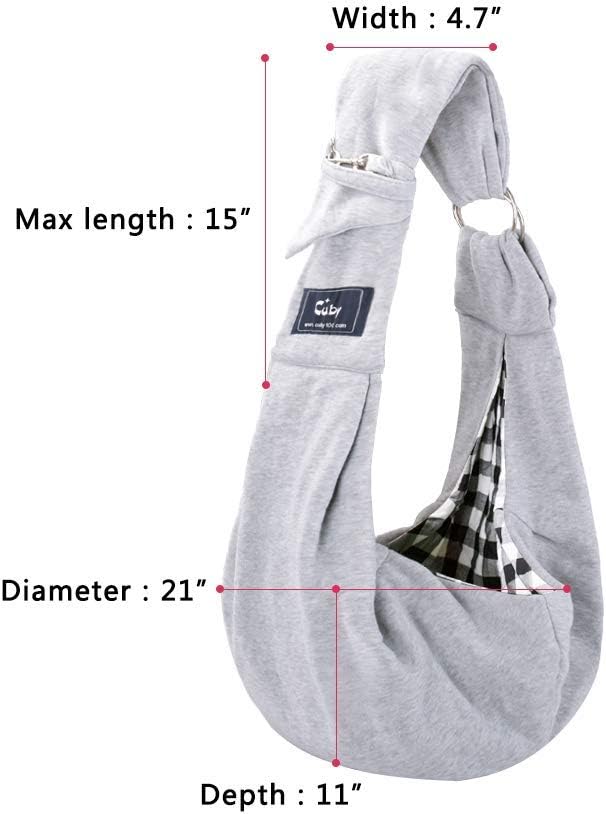 Cuby, Hund- und Katzentragetasche, freihändig, wendbare Haustiertragetasche, weiches Beutel- und Tra