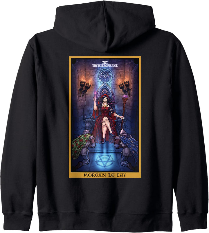 Morgan Le Fay The Hierophant Tarot-Karte Keltische heidnische Hexe Kapuzenjacke