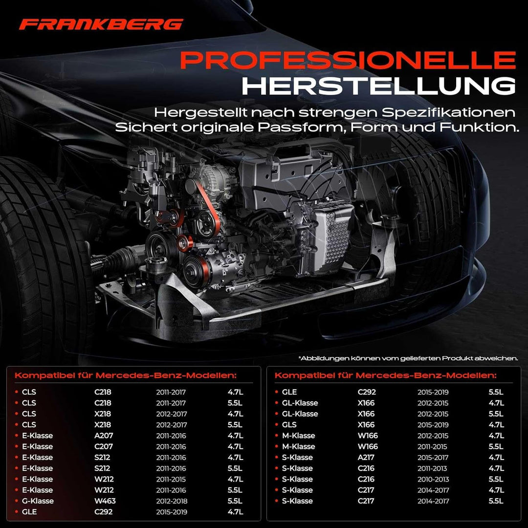 Frankberg Spannrolle Riemenspanner Kompatibel für CLS C218 E-Klasse W212 S-Klasse W221 W222 G-Klasse