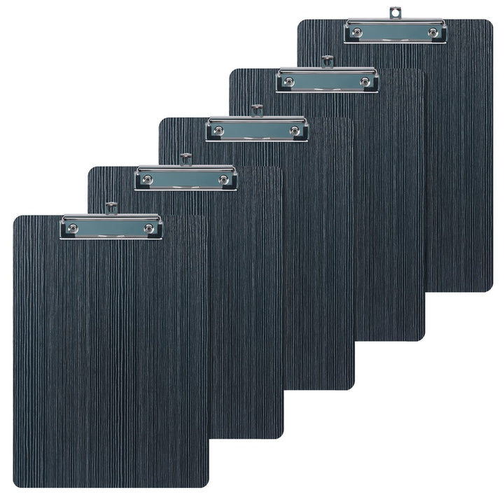 Klemmbrett A4, 5 Stück Holz, Hartplatten Mit Gummierter Metalklemme, Schreibbrett Pad Halter Clipboa