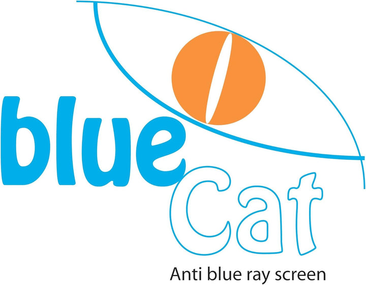 BlueCat Screen Displayschutzfolie | mit 100% Blaulichtfilter | Augenschutzfilter für LED Bildschirme