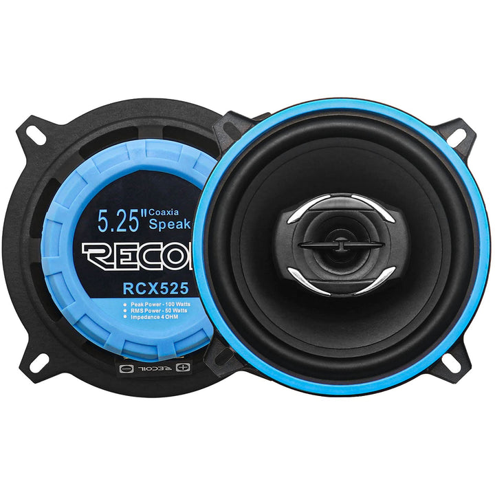 RECOIL RCX-525 Echo Serie 13cm (5,25") Koaxial-Lautsprechersystem 2-Wege Auto-Lautsprecher 80 Watt R