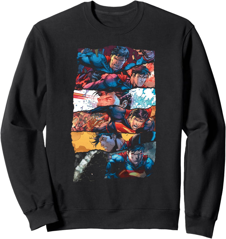 Superman Torn Collage Sweatshirt