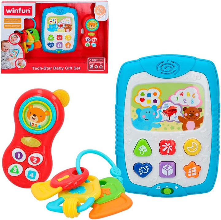 winfun 46329 Tablet Set mit Zubehör für Babys Tablett und Zubehörteile, Tablett und Zubehörteile
