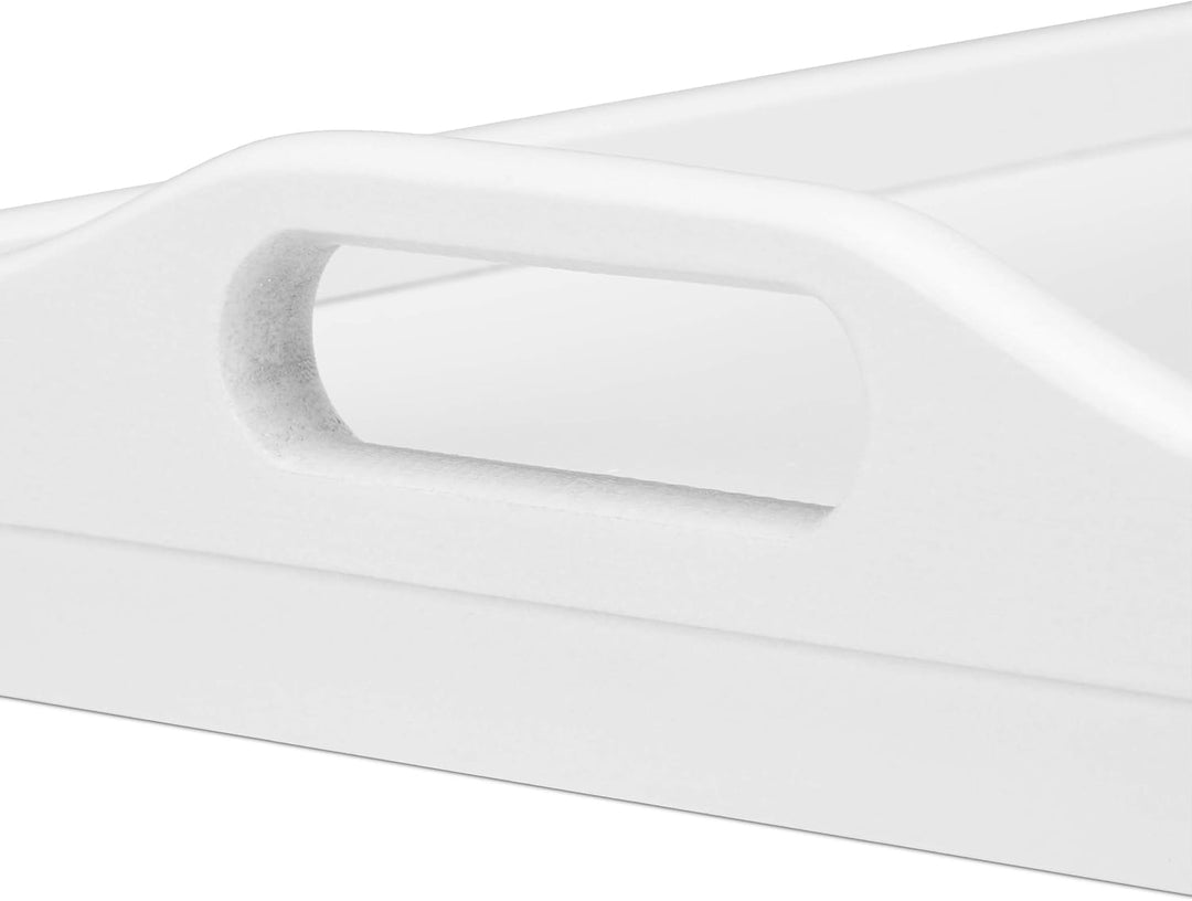 Relaxdays Betttablett Bambus, klappbar, mit Griffen, erhöhter Rand, zum Frühstücken & Servieren, HBT