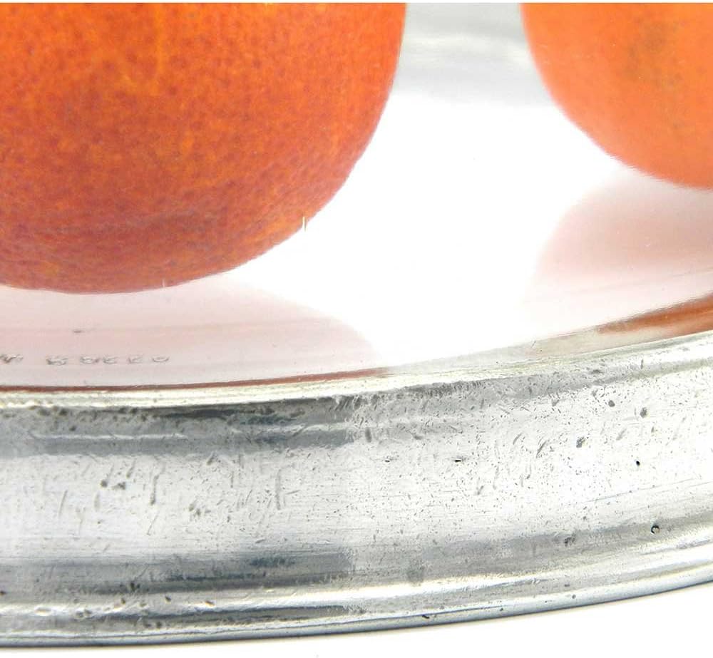 Tablett Obstschalen aus Zinn handgefertigt