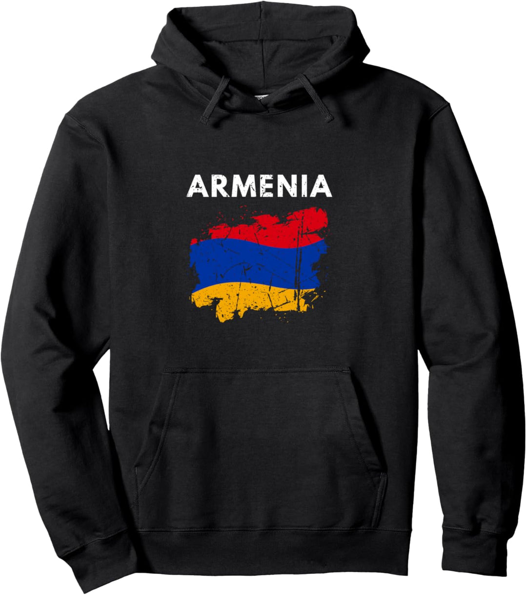 Armenien Flagge Vintage Retro armenische Landkarte Geschenk Pullover Hoodie