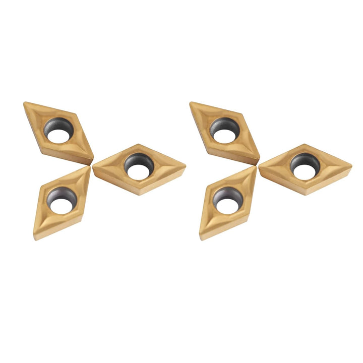 10pcs CNC Hartmetall Einsatzschneider DCMT070204 US735 DCMT51.51 Wendeplatten für Drehmeissel mit Bo